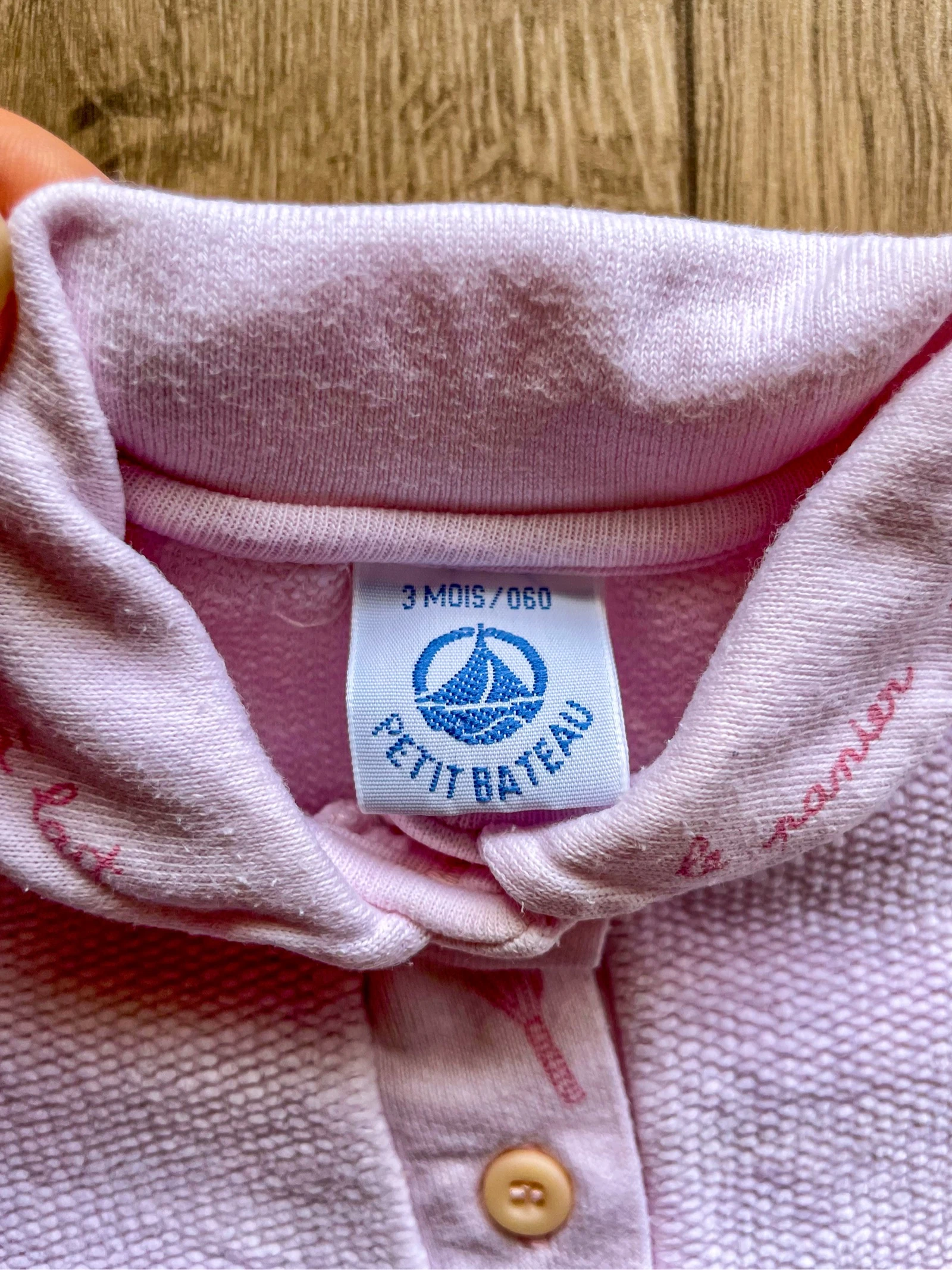 Roze jumpsuit Petit Bateau maat 3 maanden – photo 4
